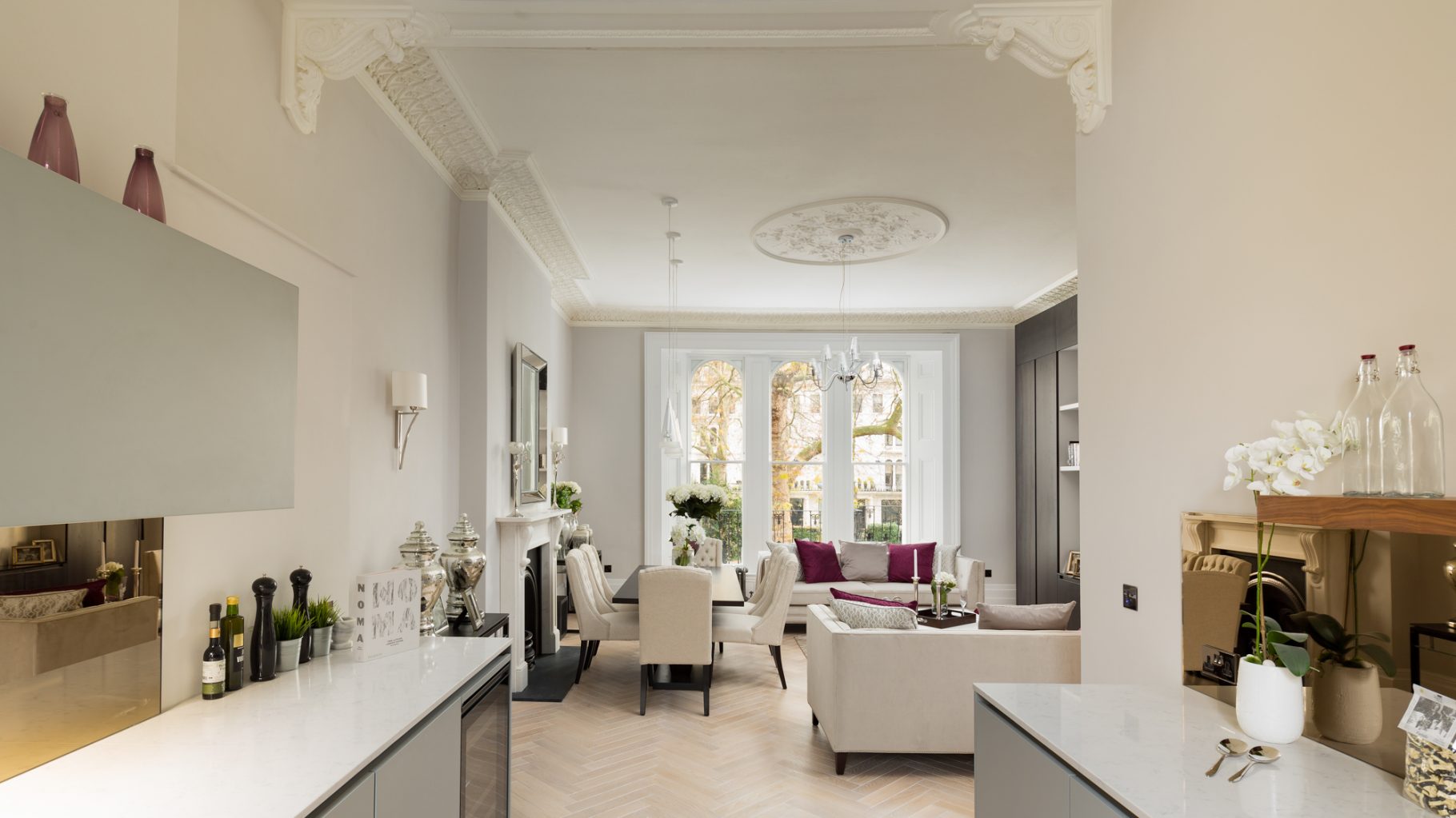 Interior design – 22 Kensington Gardens Square